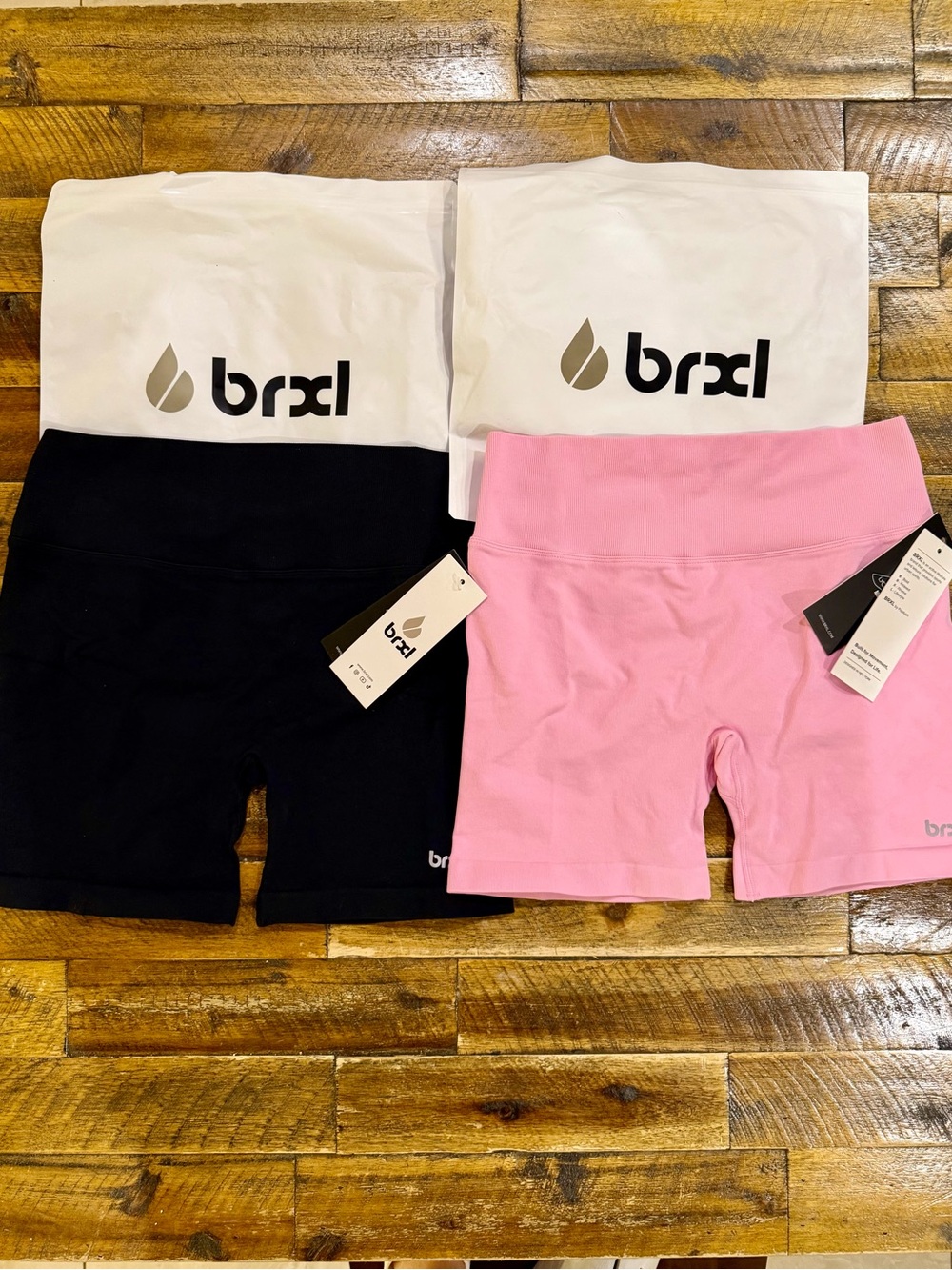 BUNDLE BRXL Bootie Lifting Seamless Bike Shorts High Waist 5” rise leggings XL